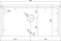 Мебель для ванной комнаты STWORKI Молде 95 белая, со столешницей, раковина BOCCHI Sottile белая глянцевая