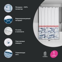 Штора для ванной IDDIS Base BO04P18i11 180х200, белая