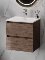 Тумба под раковину без столешницы Teymi Laina 50 темный дуб