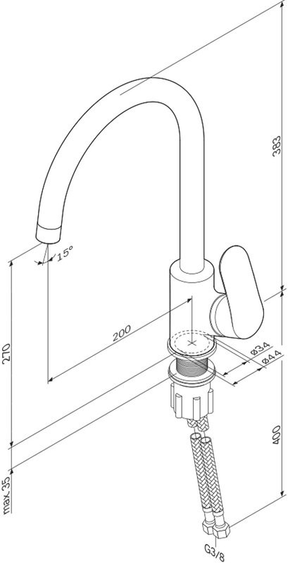 Смеситель для кухни AM.PM Like F8007100