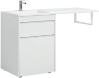 Тумба с раковиной Aquanet Токио 68 1 ящик, с бельевой корзиной L