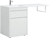 Тумба с раковиной Aquanet Токио 68 1 ящик, с бельевой корзиной L