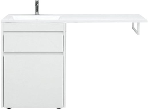 Тумба с раковиной Aquanet Токио 68 1 ящик, с бельевой корзиной L