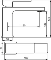 Смеситель для раковины Damixa Gala 530210300 черный Смеситель для раковины Damixa Gala 530210300 черный