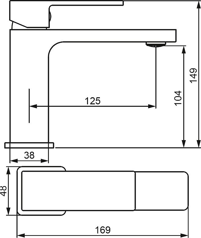 Смеситель для раковины Damixa Gala 530210300 черный