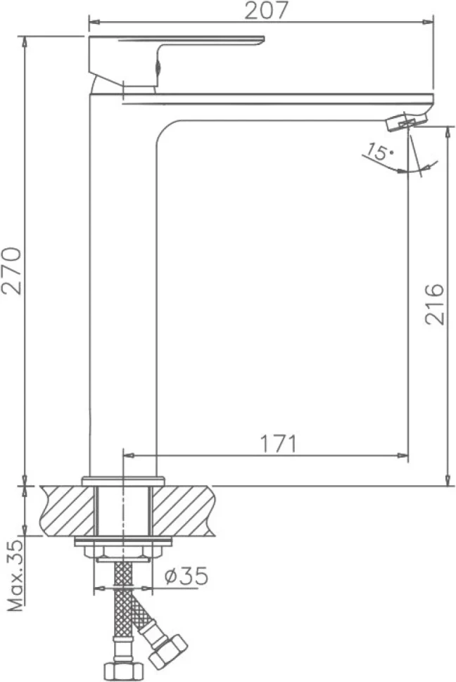 Смеситель для раковины Haiba HB11505
