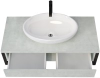 Тумба с раковиной 1MarKa Grunge Loft 80 бетон светлый