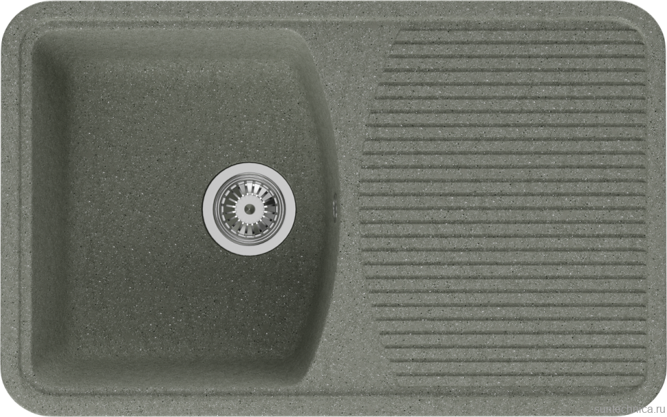 Мойка кухонная Domaci Парма 76-47-251 серая