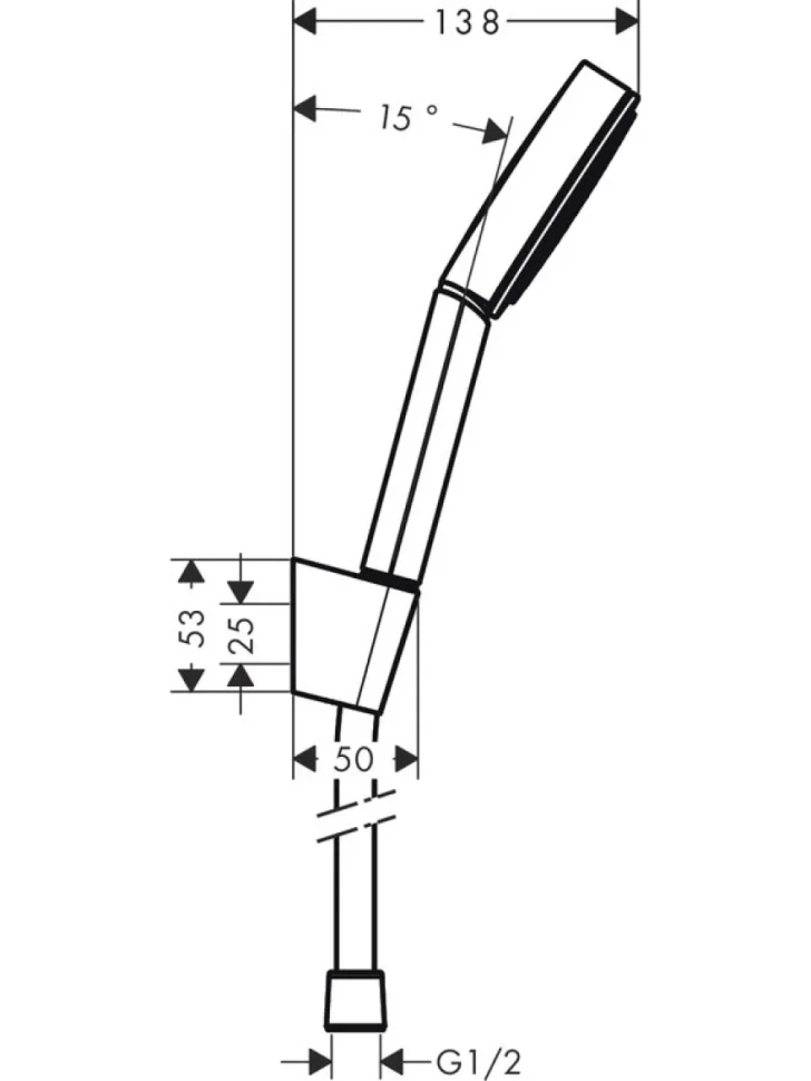 Душевой гарнитур Hansgrohe Pulsify 105 1jet 24301700 1,25 м, матовый белый