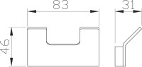 Крючок Wonzon & Woghand WW-8325-BG брашированное золото