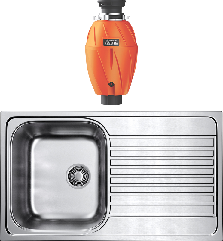 Комплект Мойка Omoikiri Kashiogawa 86 + Измельчитель Nagare 750