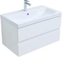 Мебель для ванной комнаты Aquanet Беркли 80 белая глянцевая