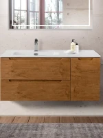 Тумба с раковиной BelBagno Etna L, 100 2 ящика, дверца, rovere nature