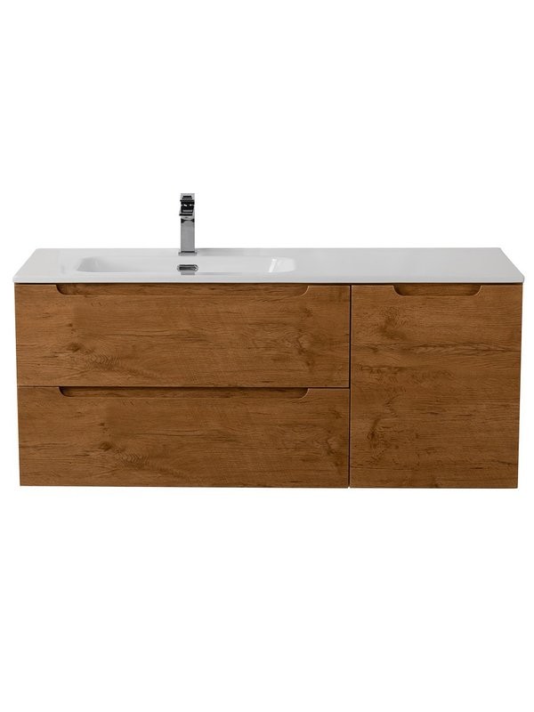 Тумба с раковиной BelBagno Etna L, 100 2 ящика, дверца, rovere nature