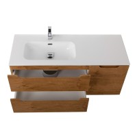 Тумба с раковиной BelBagno Etna L, 100 2 ящика, дверца, rovere nature