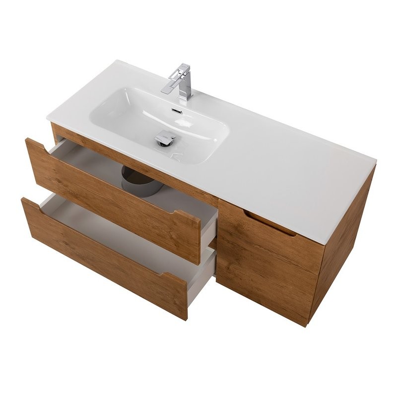 Тумба с раковиной BelBagno Etna L, 100 2 ящика, дверца, rovere nature