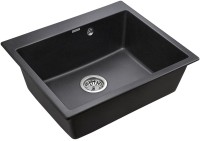 Комплект Мойка Paulmark Kante 60 PM106052-BL черный + Измельчитель Bone Crusher BC 910-AS