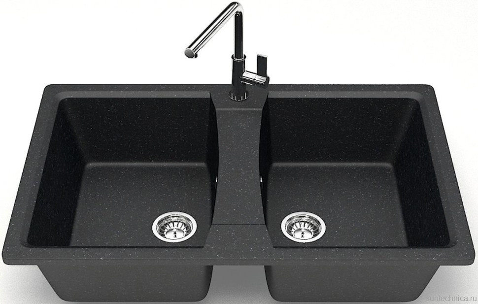 Мойка кухонная AZARIO Elmas 00078333 черная