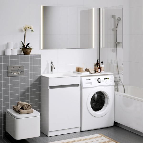 Мебель для ванной комнаты Aqwella Forma с бельевой корзиной слева