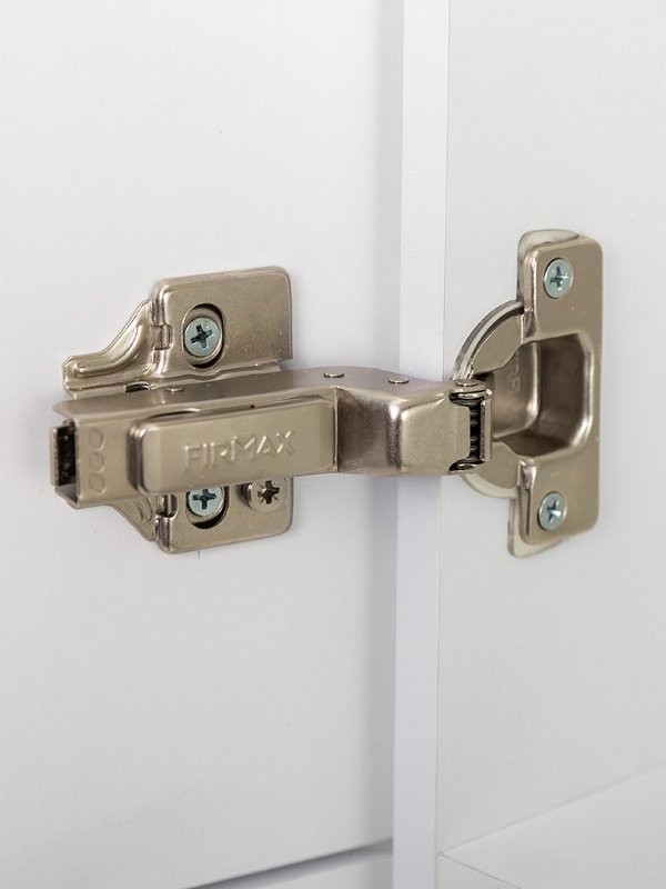 Шкаф-пенал для ванной BelBagno Due 40 подвесной, ручки хром полированный, сатин