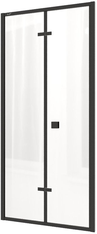 Душевая дверь в нишу Ceruttispa Bella D81B 80 см, профиль черный