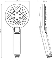 Душевая лейка Lemark LM0819CW