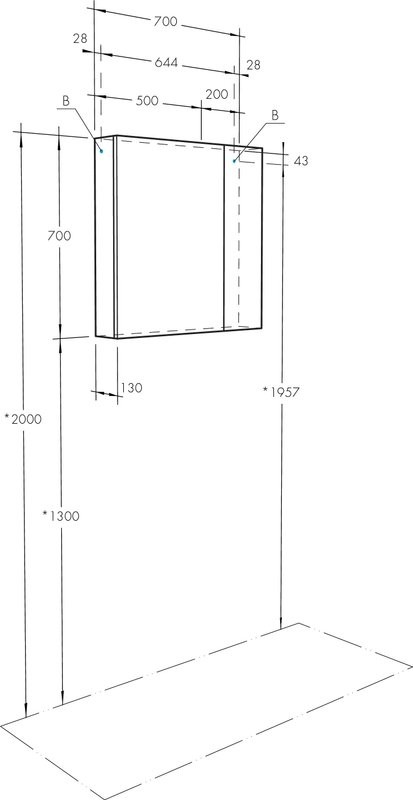 Мебель для ванной комнаты AQUATON Асти 70 белая глянцевая, ясень шимо