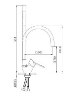 Смеситель для кухни РМС SL137GY 016F хром, серый, с гибким изливом