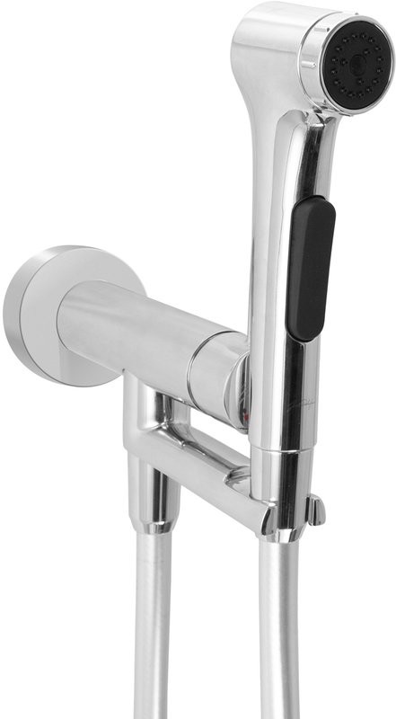 Гигиенический душ Jacob Delafon Elate E28317-CP со смесителем С ВНУТРЕННЕЙ ЧАСТЬЮ и двухрежимной лейкой