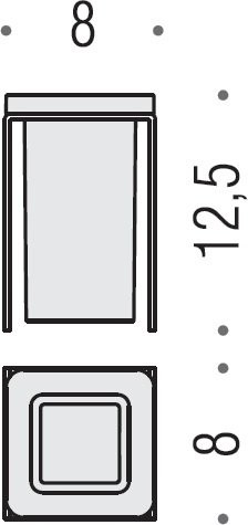 Набор Стакан Colombo Design Over B7041.satin + Мыльница B7001.satin