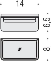 Набор Стакан Colombo Design Over B7041.satin + Мыльница B7001.satin Набор Стакан Colombo Design Over B7041.satin + Мыльница B7001.satin