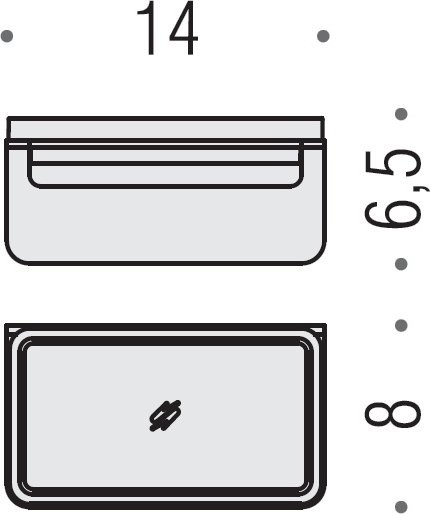 Набор Стакан Colombo Design Over B7041.satin + Мыльница B7001.satin