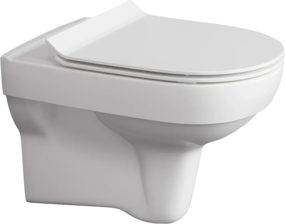 Комплект Унитаз подвесной Cersanit City Clean On DPL EO slim + Инсталляция Geberit Duofix Delta 458.149.21.1 с кнопкой смыва, хром + Звукоизоляция