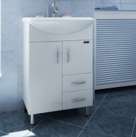 Мебель для ванной комнаты СаНта Уют 55 2 двери, 2 ящика