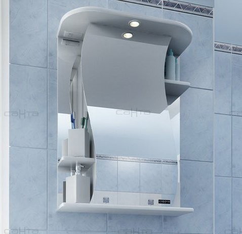 Мебель для ванной комнаты СаНта Уют 55 2 двери, 2 ящика