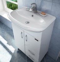 Мебель для ванной комнаты СаНта Уют 55 2 двери, 2 ящика