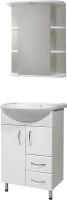 Мебель для ванной комнаты СаНта Уют 55 2 двери, 2 ящика