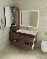 Мебель для ванной комнаты Style Line Атлантика 100 Люкс Plus, подвесная, старое дерево