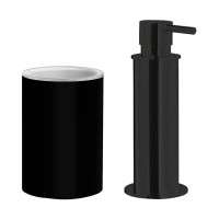 Набор Стакан Colombo Design Plus W4941.NM + Дозатор W4980.NM Набор Стакан Colombo Design Plus W4941.NM + Дозатор W4980.NM