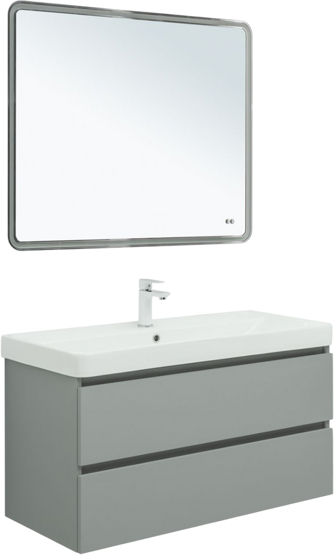 Мебель для ванной комнаты Aquanet Вега 2.0 100 подвесная, мисти грин