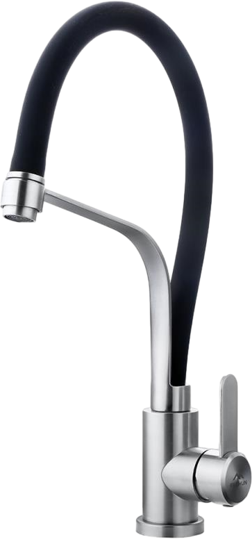 Смеситель для кухни Fashun A54012-7 сатин, черный