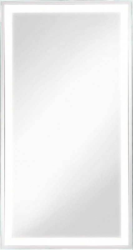 Зеркало-шкаф Art&Max Techno R 35 с подсветкой, белое