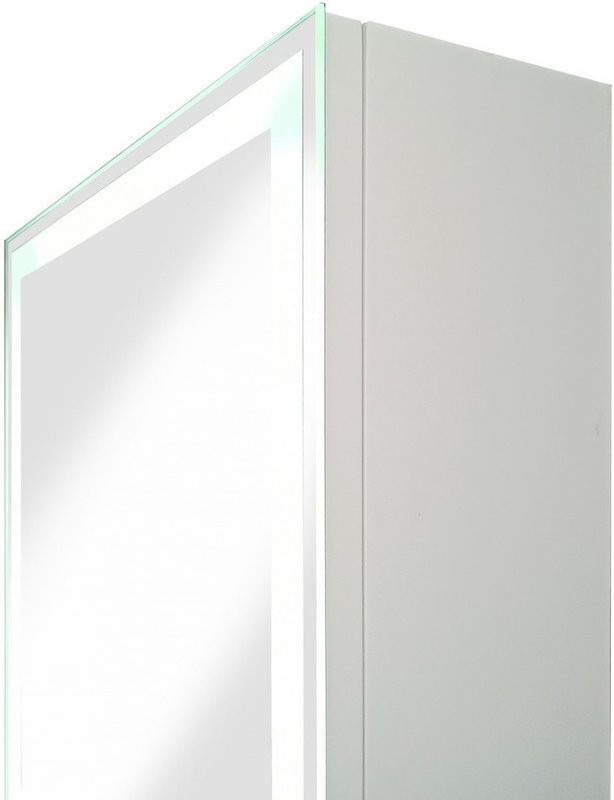 Зеркало-шкаф Art&Max Techno R 35 с подсветкой, белое