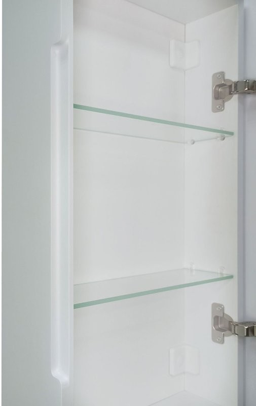 Зеркало-шкаф Art&Max Techno R 35 с подсветкой, белое