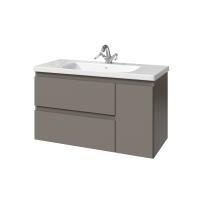 Тумба с раковиной Caprigo Forte 100 R подвесная, айрон