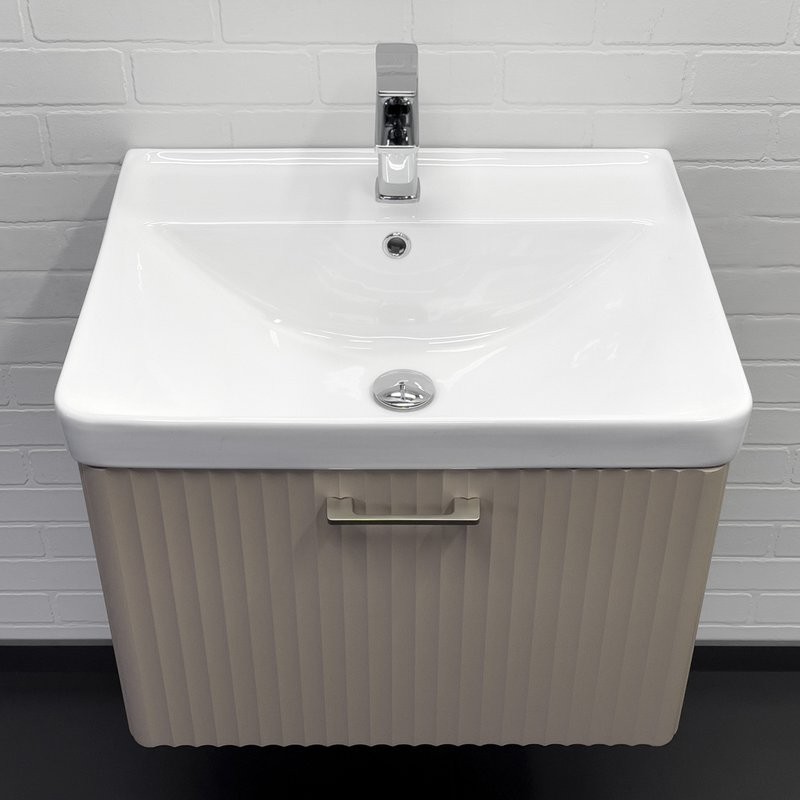 Мебель для ванной комнаты Comforty Ангара 60П подвесная, дуб латте