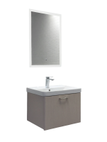 Мебель для ванной комнаты Comforty Ангара 60П подвесная, дуб латте