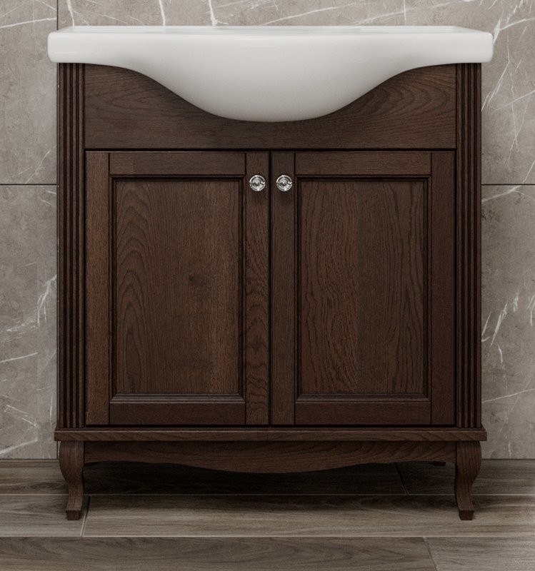 Мебель для ванной комнаты ValenHouse Эллина 80 кальяри, 2 дверцы, ручки хром