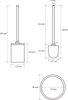 Набор Держатель Bemeta White 104112014 + Ершик 104913094 Набор Держатель Bemeta White 104112014 + Ершик 104913094