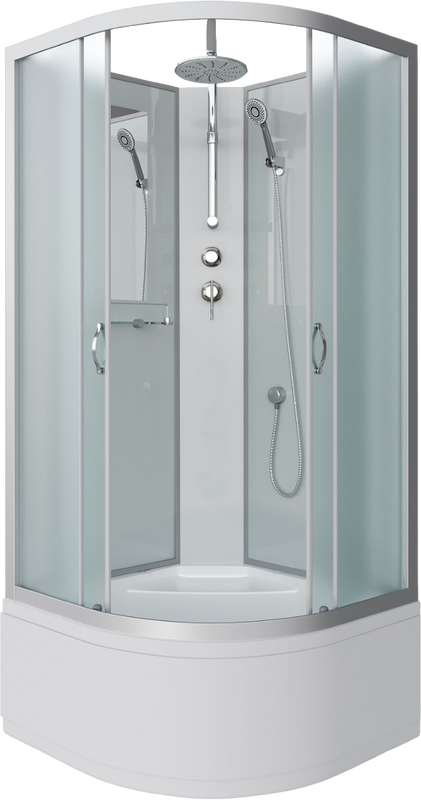 Душевая кабина Niagara Classic NG-2308-14BKT 90x90 см, с тропическим душем